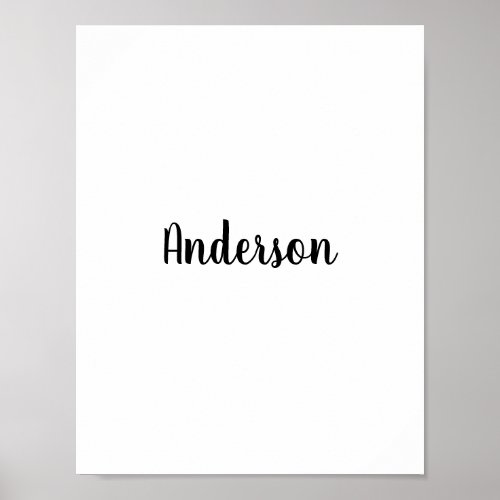 Professional Business Standard Semi-Gloss 8.5"x11" Poster
