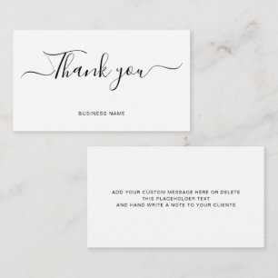 Professional Business Thank You Enclosure Card