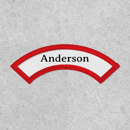 Professional Business Upper Name Rocker Patch