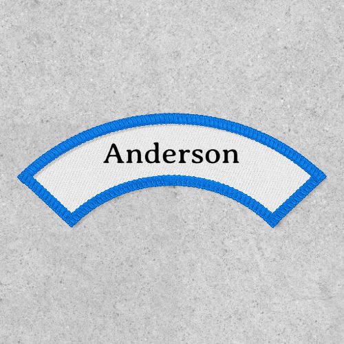 Professional Business Upper Name Rocker Patch