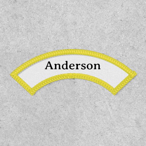Professional Business Upper Name Rocker Patch