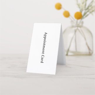 Professional Business Vertical Folded Appointment Card