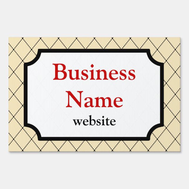 Professional Business Yard Sign (Front)
