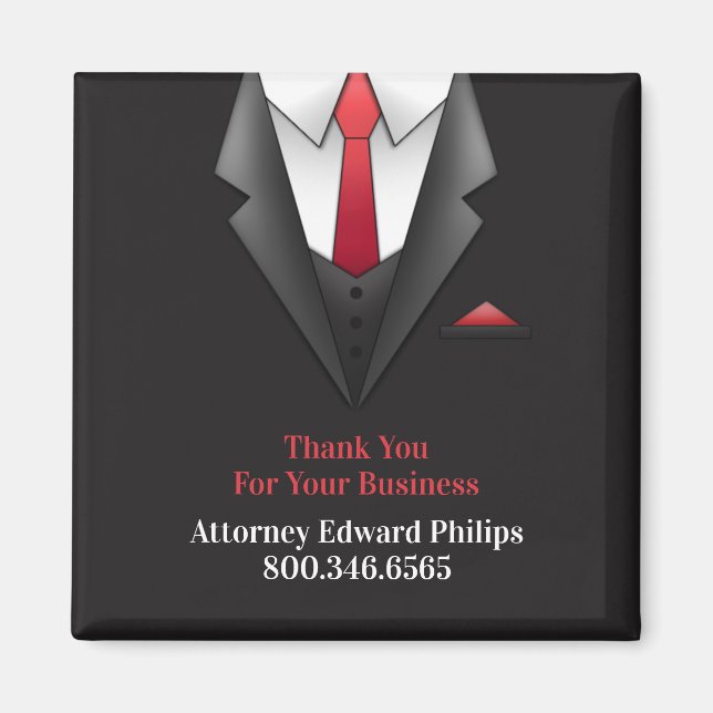 Professional Businessman Suit Magnet Template (Front)