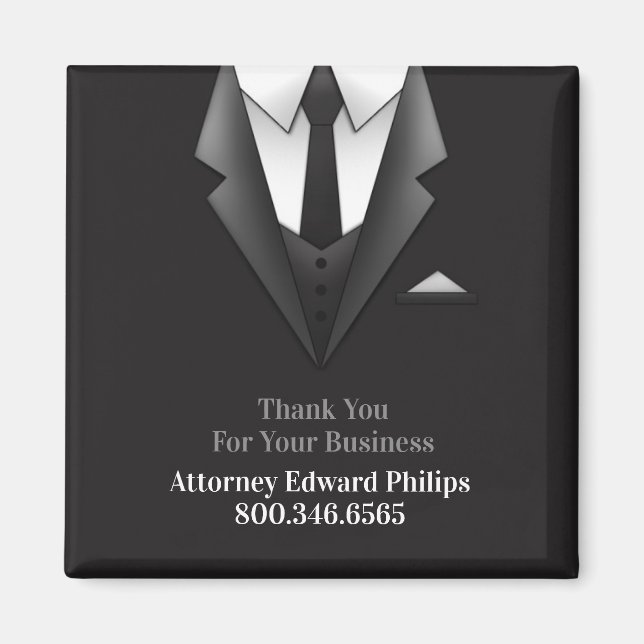 Professional Businessman Suit Magnet Template (Front)