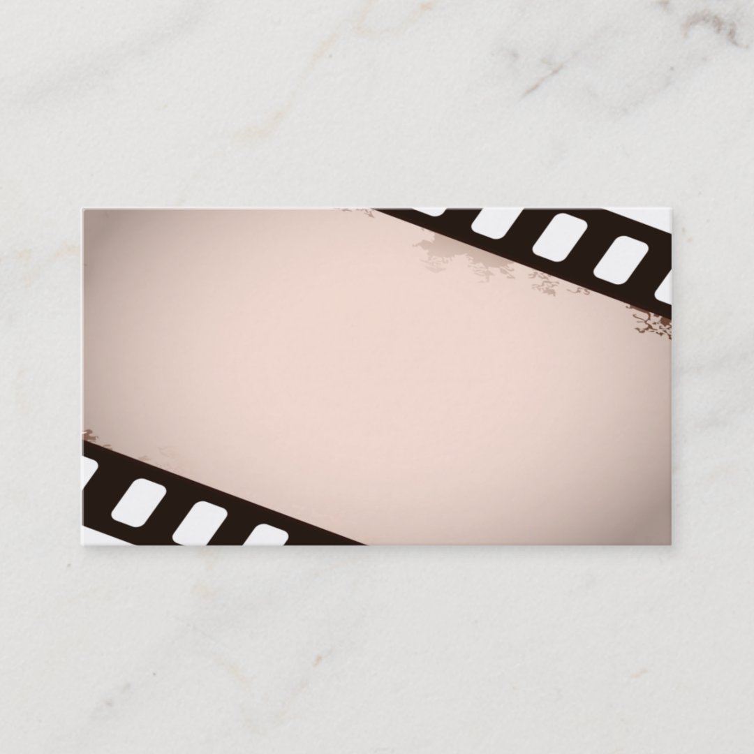 professional but unique movie business card temp | Zazzle