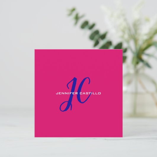 Professional Calligraphy Script Monogram Girly (Standing Front)