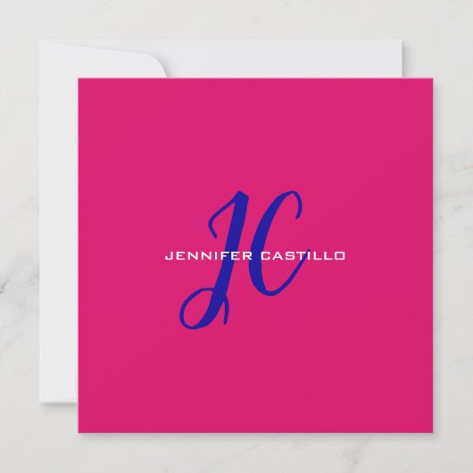 Professional Calligraphy Script Monogram Girly (Front)