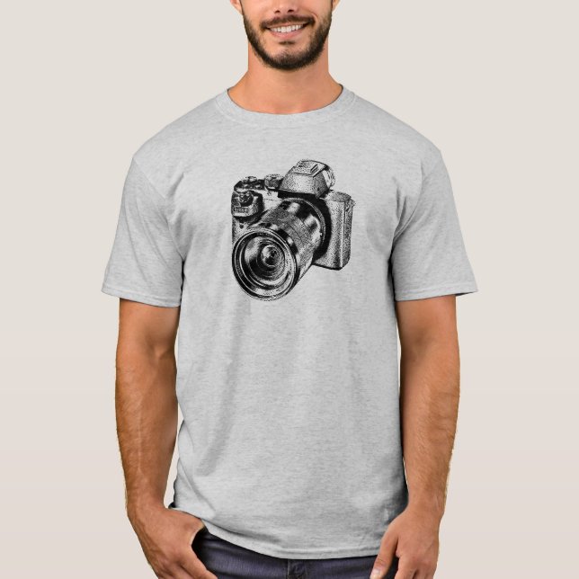 Professional Camera Photographer T-Shirt (Front)