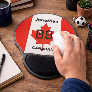 Professional Canada Team Player Gift Gel Mouse Pad