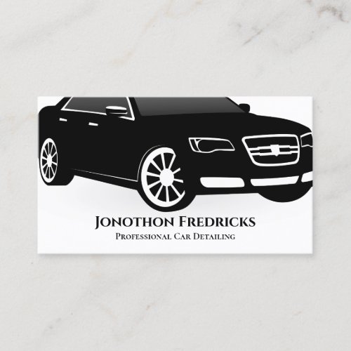 Professional Car Auto Detailing Service Business Card