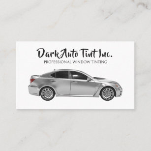 Professional Car Auto Window Tinting Service Business Card