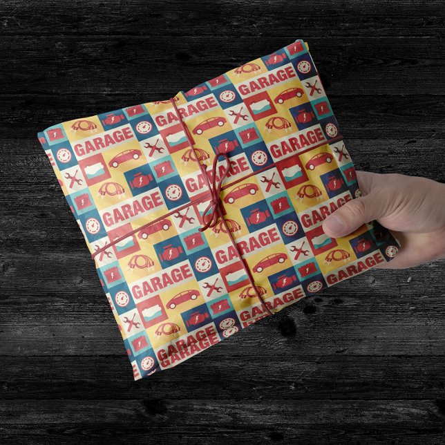 Professional Car Repairman Iconic Designed Tissue Paper (Creator Uploaded)