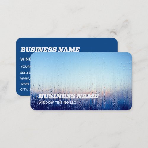 Professional Car Solar Window Tinting Business Card