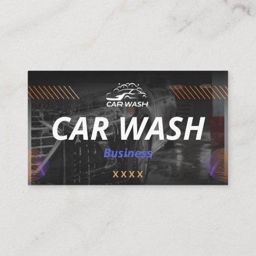 Professional Car Wash  Detailing _ Pressure Wash Business Card