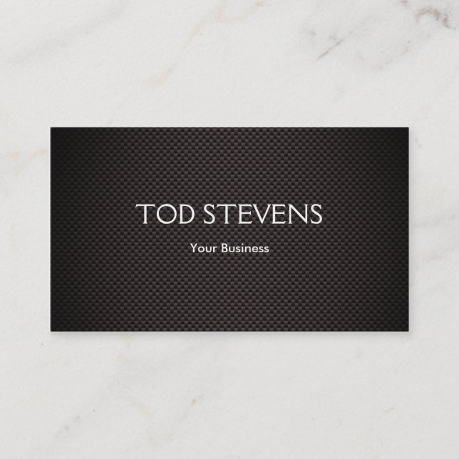 Professional Carbon Fiber Business Card (Front)