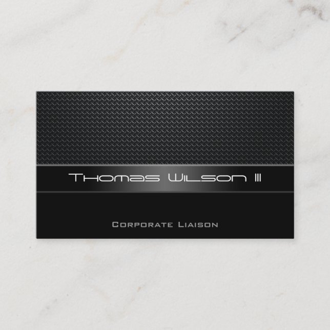 Professional Carbon Fiber Car Business Cards (Front)