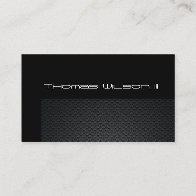 Professional Carbon Fiber Car Business Cards (Front)