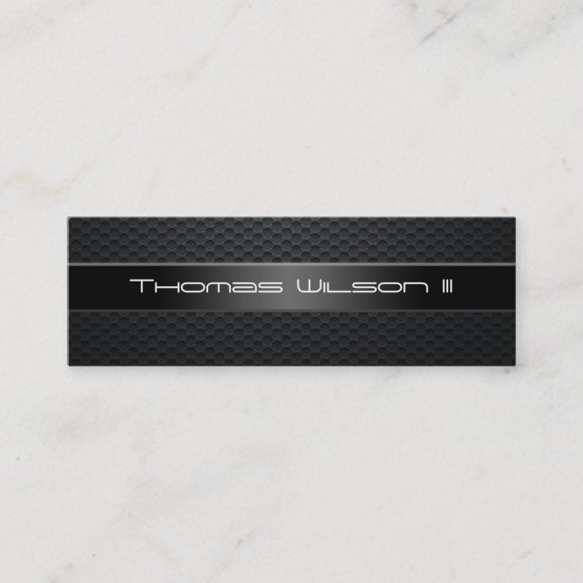 Professional Carbon Fiber Slim Business Cards (Front)