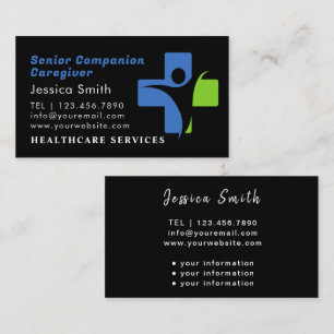 Professional Caregiver Home Help Aide  Business Card