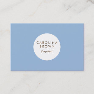 Professional Carolina Blue Business Card