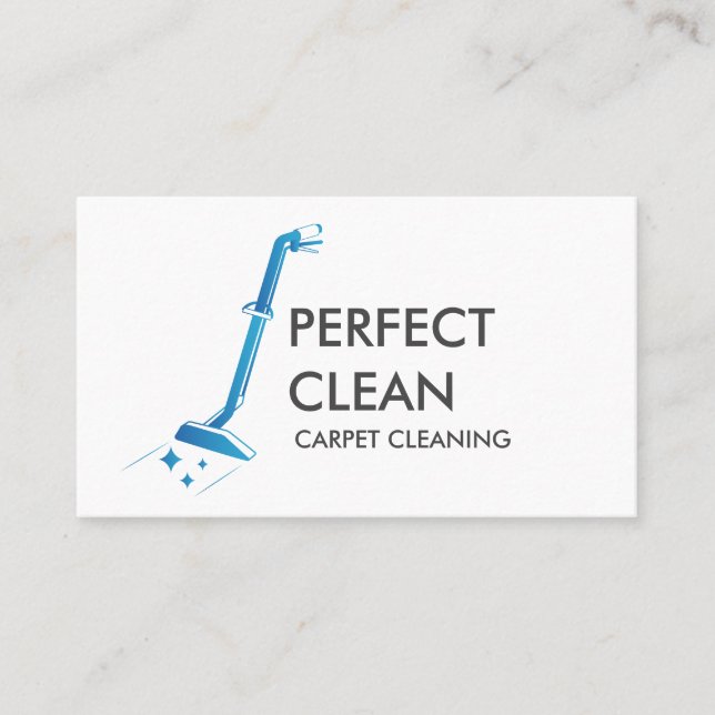 Professional Carpet Cleaning and Floor Cleaning  Business Card (Front)