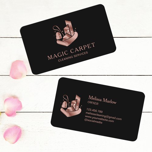 Professional Carpet Cleaning and Floor Cleaning Business Card