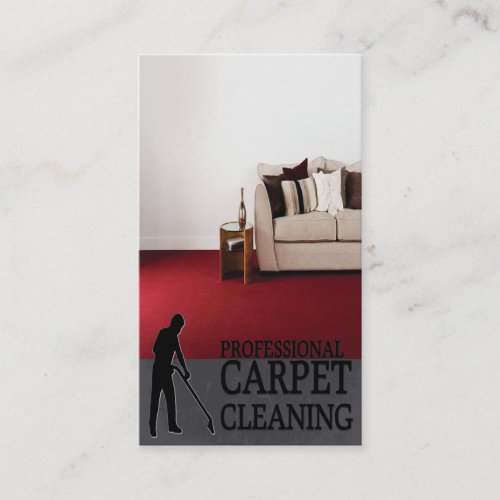 Professional Carpet Cleaning Service Business Card