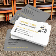 Professional Carpet & Tile Cleaning Logo Business Card at Zazzle