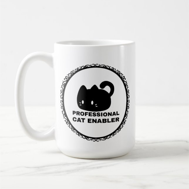 Professional Cat Enabler Coffee Mug (Left)