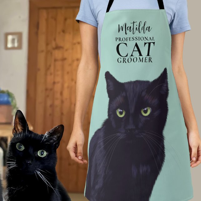 Professional Cat Groomer Personalized Apron (Creator Uploaded)