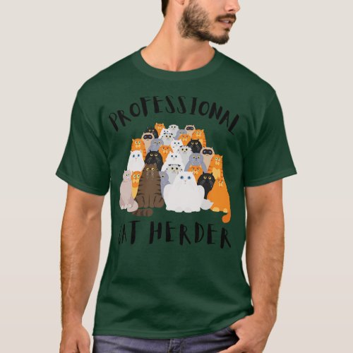 Professional Cat Herder Cat Herder Project Manager T_Shirt