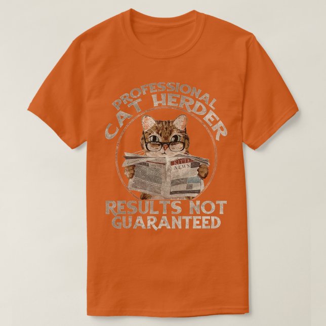 Professional Cat Herder  T-Shirt (Design Front)