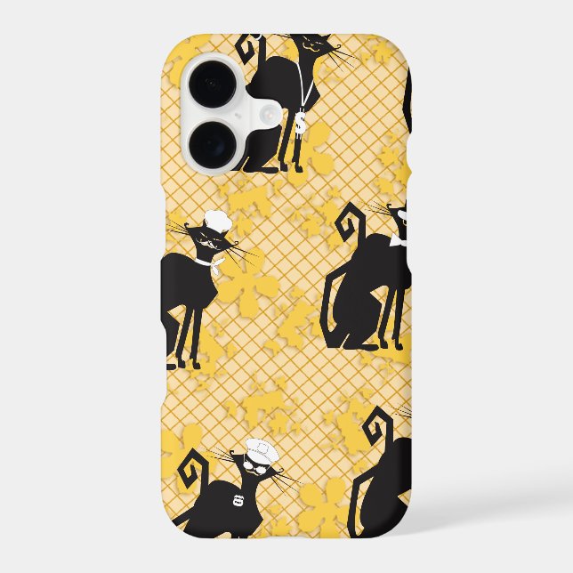 Professional Cat, Lacey Iphone Case (Back)