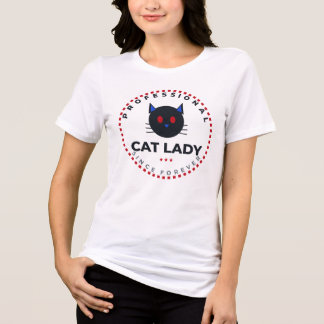 Professional Cat Lady Since Forever Funny Cat Love Tri-Blend Shirt