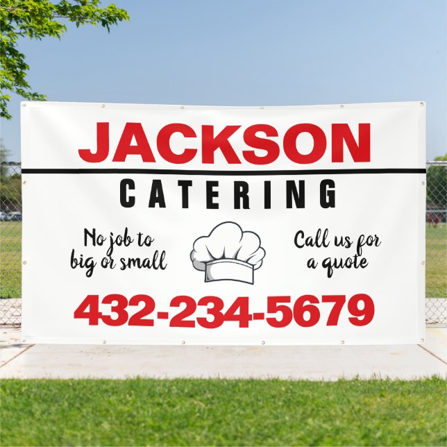 Professional Catering Service Banner (Outside)