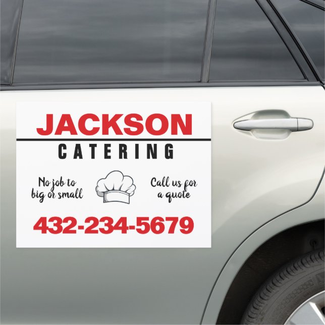 Professional Catering Service Car Magnet (In Situ)