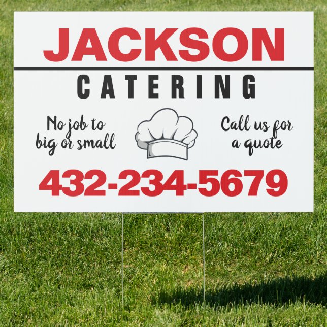 Professional Catering Service Sign (Insitu)