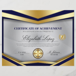 Professional Certificate of Achievement Award