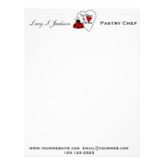 Professional Chef & Baker Letterhead Template