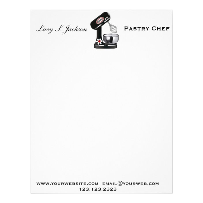Professional Chef & Baker Letterhead Template