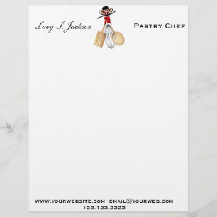 Professional Chef & Baker Letterhead Template