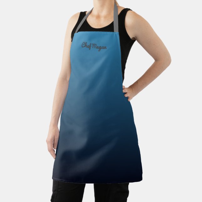 Professional Chef Blue Gradient Apron (Insitu)