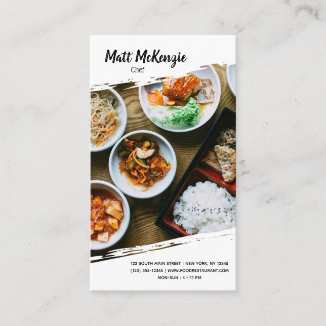 Professional Chef Business Card (Front)