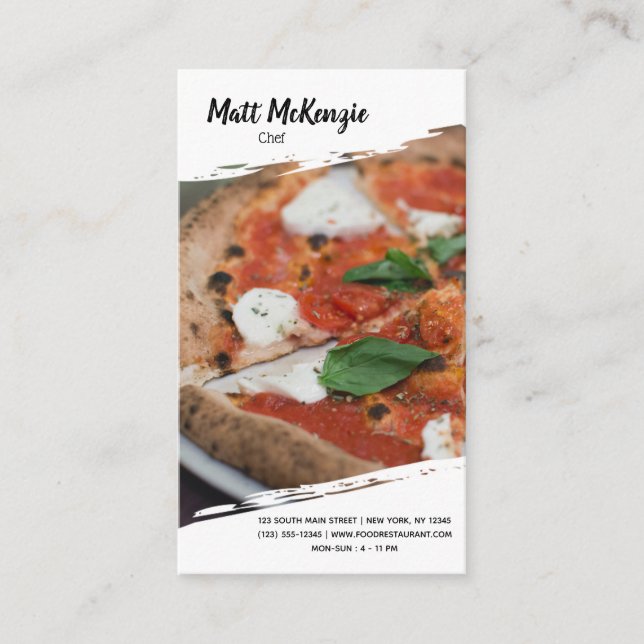 Professional Chef Business Card (Front)