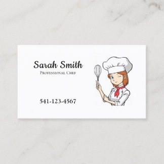 Professional Chef Food Catering Service Business Card