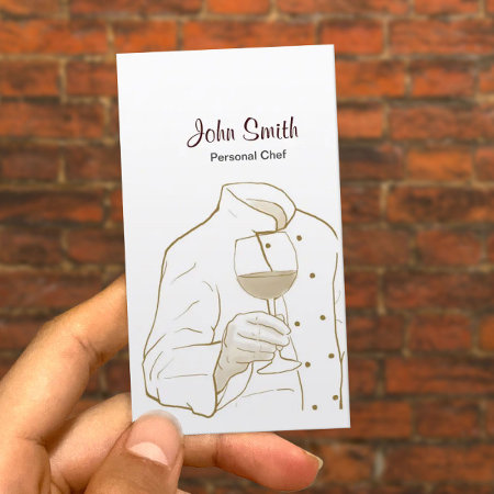 Professional Chef & Wine  Business Card