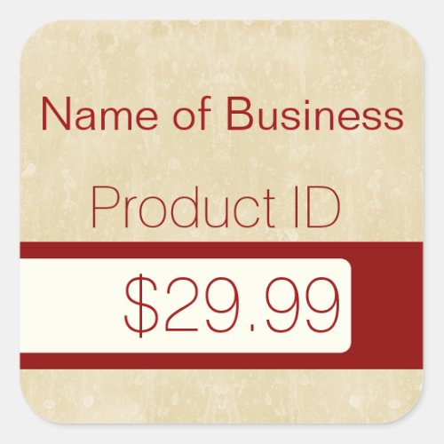 Professional Chic Beige Modern Retail Price Tags