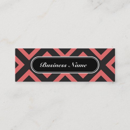 Professional Chic Cayenne Square Pattern Mini Business Card