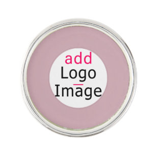 Professional Chic Custom Business Dusty Rose Pink Lapel Pin